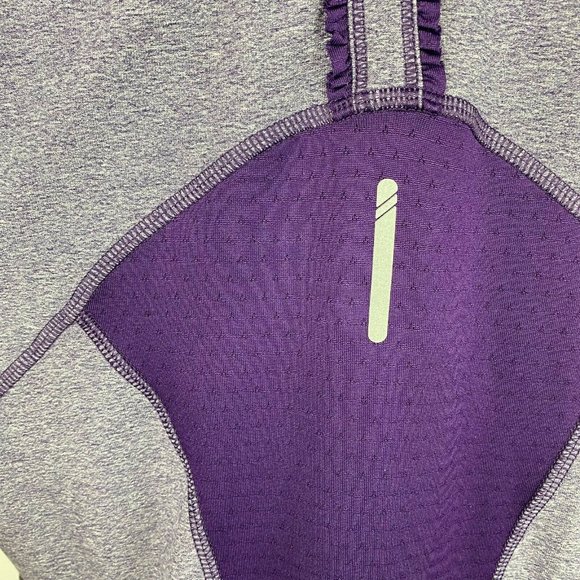 C9 By Champion L Purple Collared Partial Zip Pullover Long Sleeve Mesh Accents - Picture 9 of 10